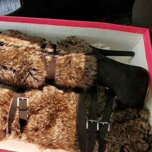 High Faux Fur boots